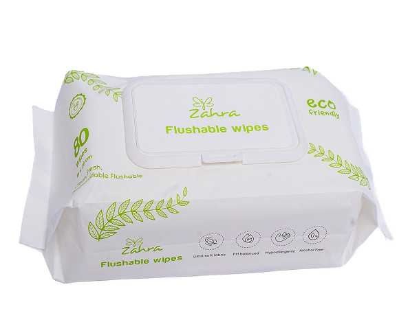 Zahra Flushable wipes (24pkts x 80pcs)