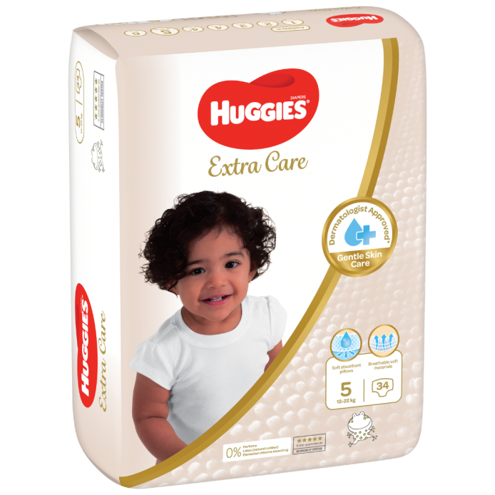 Huggies Extra Care Gold Size 5 34'S