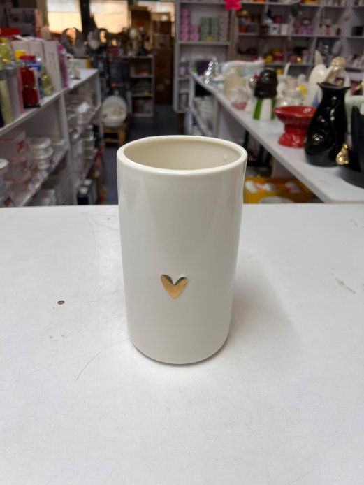 Minimalist Beige Porcelain Utensil Holder