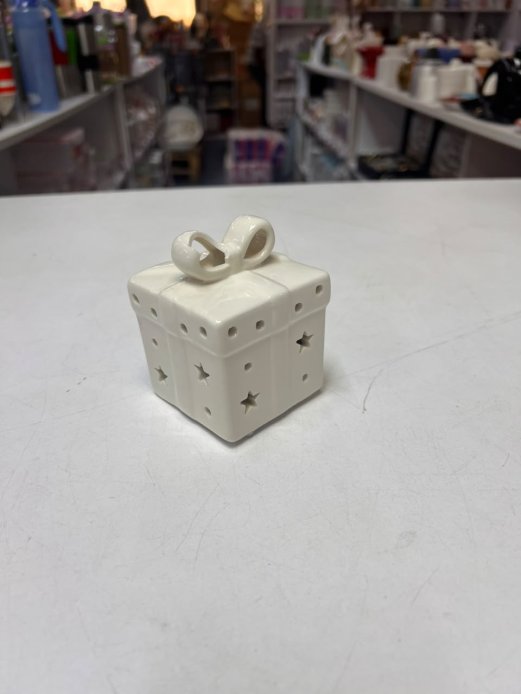 Heart Glow Ceramic House Candle Holder
