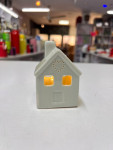 White ceramic house ornament