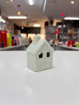 White ceramic house ornament thumbnail 2