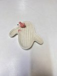 Ceramic cactus dish features a raised, textured surface for grating ginger or garlic and a small pink bird accent thumbnail 2