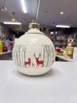Large Ceramic Reindeer Canister