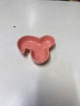 Vintage 2004 Pink Ceramic Chip & Dip Serving Bowl thumbnail 2