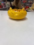 yellow ceramic ashtray featuring a charming cute animal design