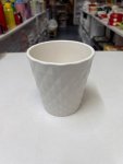 White ceramic plant pot with a textured, crumpled design thumbnail