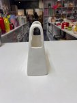 White ceramic "tote bag" vase thumbnail 2