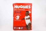 Huggies D/Comfort Diapers Size 4 56'S