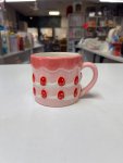 Pink ceramic coffee mug