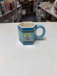 Light-blue hexagonal ceramic teacher's mug thumbnail 2