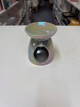 Pearlescent, iridescent ceramic oil burner and wax melt warmer thumbnail 2