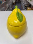 Yellow Ceramic Lemon-Shaped Serving bowl thumbnail