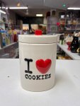 I Love Cookies Ceramic Cookie Jar