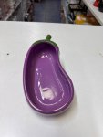 Purple Eggplant Ceramic  Bowl