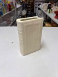 Vintage Book-Shaped Ceramic Vase thumbnail