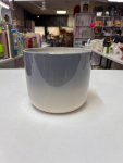 Gray-to-White Gradient Ceramic Planter thumbnail 2
