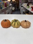 Cream & Green Pumpkin Figurine thumbnail 2