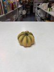 Cream & Green Pumpkin Figurine