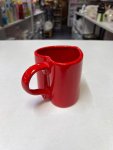 Red Heart-Shaped Ceramic Mug thumbnail 2