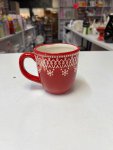Embossed Ceramic Snowflake Mug thumbnail