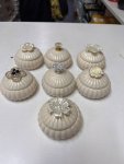 Fluted Ceramic Trinket Box with Flower Lid thumbnail 2