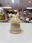 Glossy Light Brown Ceramic Mushroom Figurine thumbnail 2