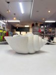 Matte White Ceramic Conch Shell Bowl thumbnail 2
