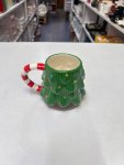Green Ceramic Christmas Tree Mug thumbnail 2