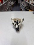 White Ceramic Animal Head Wall Planter