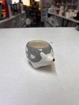 Gray and White Ceramic Hedgehog Planter thumbnail 2