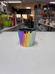 Iridescent Fluted Metallic Plant Pot