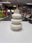 White Speckled Stacked-Tier Ceramic Vase thumbnail 2