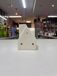 Minimalist White Ceramic House Tealight & Incense Holder thumbnail 2
