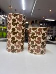 Multi-Toned Squirrel Pattern Ceramic Canister |Pair