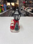 Christmas LED Santa Lamp Post Figurine