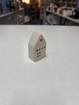 Speckled White Ceramic House Tealight & Incense Holder thumbnail 2
