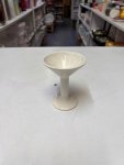 White Ceramic Footed Mini Cup